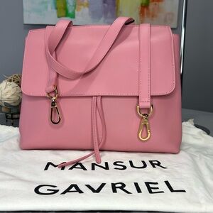 NWT- MANSUR GAVRIEL CALF LADY BAG — PEONY TOP HANDLE CROSSBODY